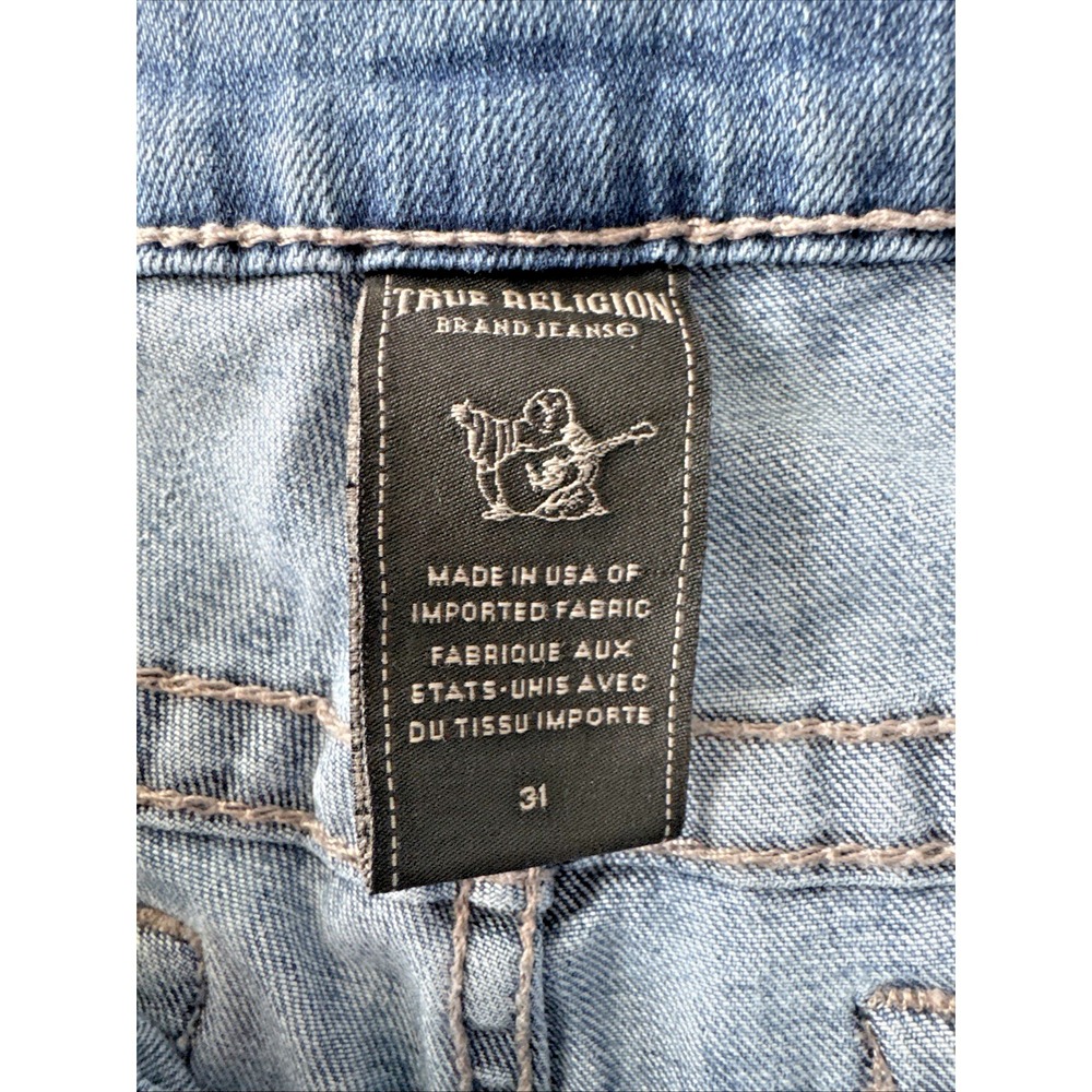 TRUE RELIGION Jeans Womens Size 31 Medium/Light Wash Embellished Pockets CHRISSY - Picture 11 of 16